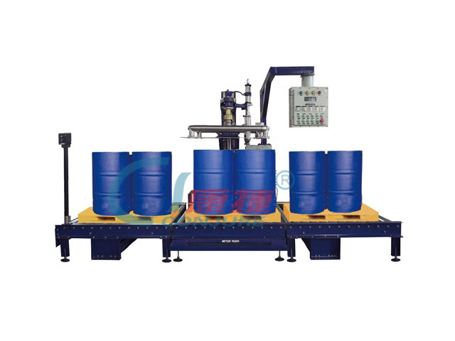 GCJ01-200-4Q稱重式四桶位自動液體灌裝機